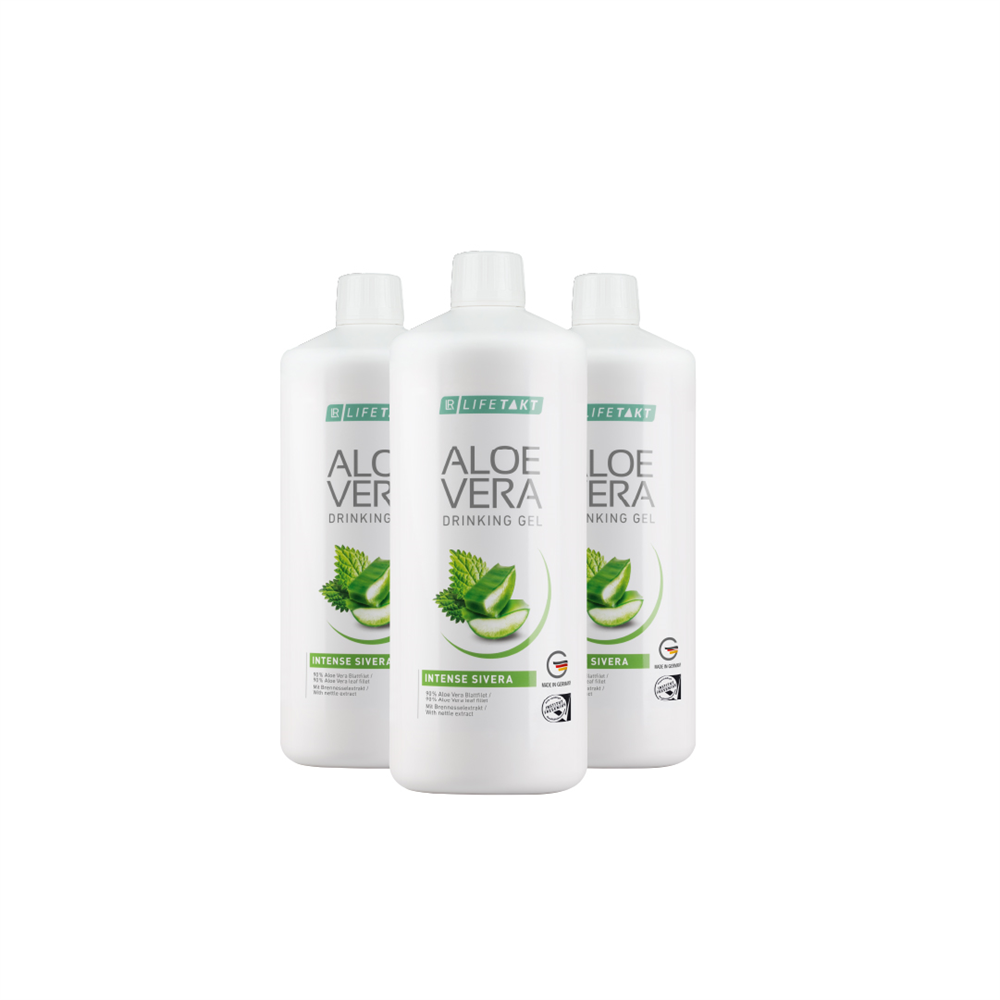 LR Aloe Vera Drinking Gel Intense Sivera, 3 lahve, měsíční dávka